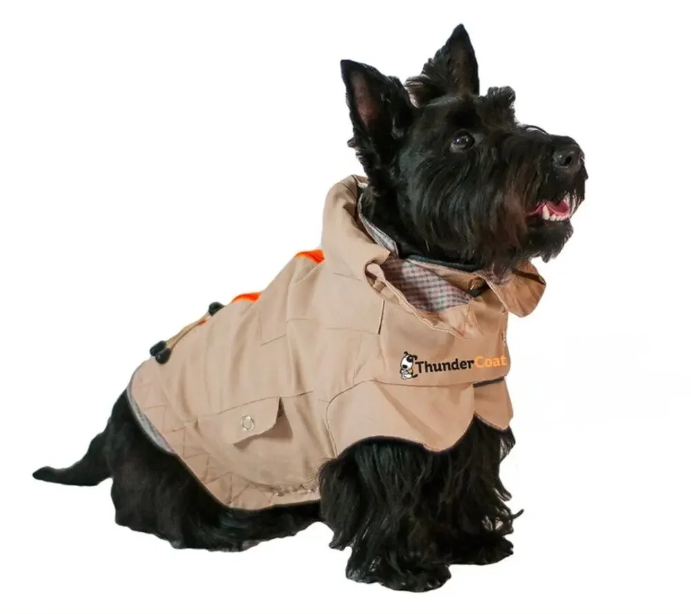 Thunder Coat Dog Rain Jacket Size M 26-40lb Water Resistant Full Zip Lightweight